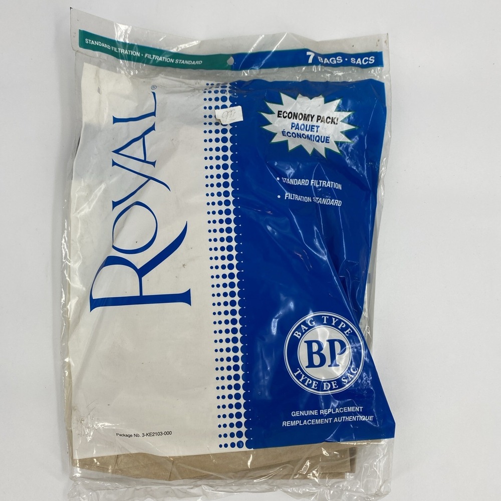 Royal Type‎ BP Backpack Vacuum Cleaner Bags KE2103 3KE2103000 Genuine Pack Of 7